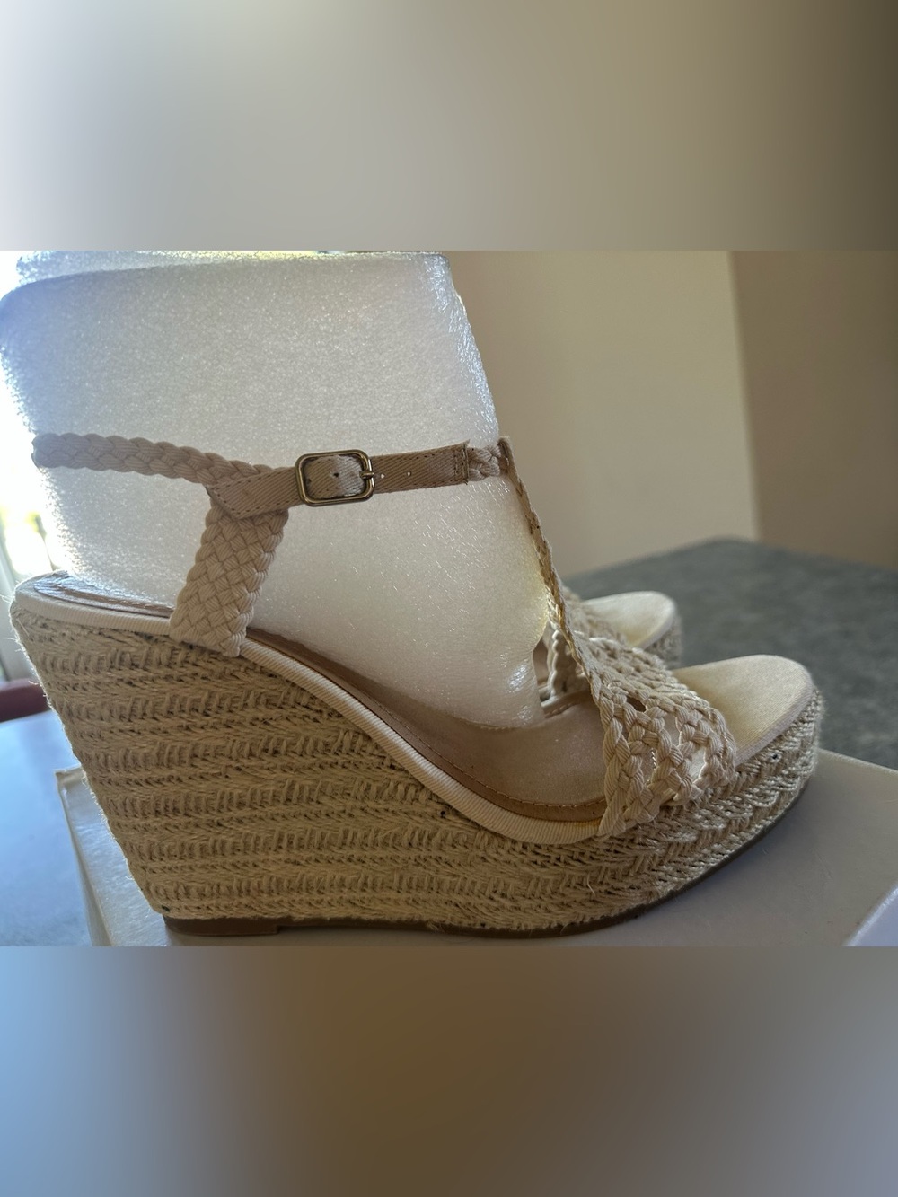 Steve Madden - Manngo - Natural Braided Espadrille Wedge Sandalst